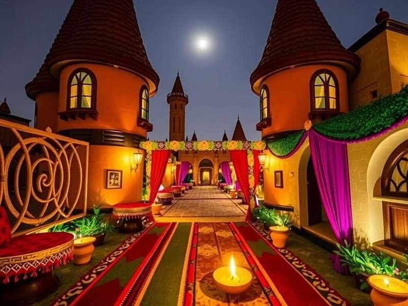 Diwali Event in Pepper Quest Supreme Diwali celebration in Pepper Quest Supreme with decorated village and diyas